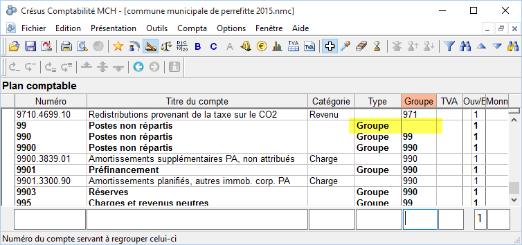 Groupe 99 non regroupé