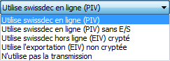 Réglage de l’export swissdec